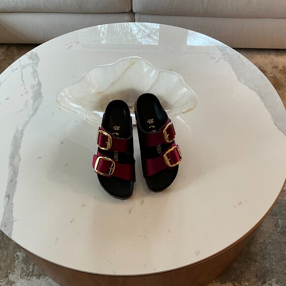 Birkenstock Arizona big buckle red velvet - Picture 5 of 5